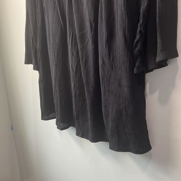 Blue Rain Black Mini Dress With Floral Embroidery Lined, Size S - Picture 2 of 14